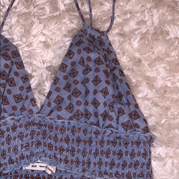 Brand new with tags Barcelona Urban Blue Print Top - Picture 3 of 4